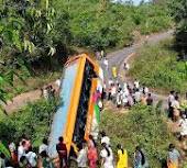 bus falling incident in india