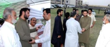 afridi visits MQM aftar