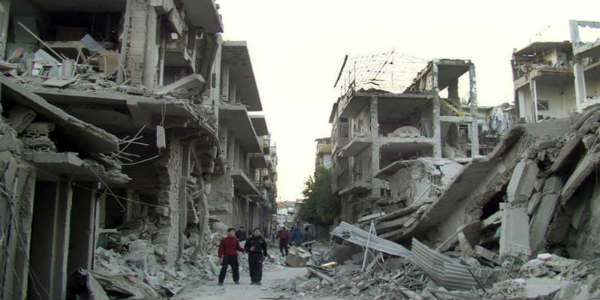 Demolition act in Syria