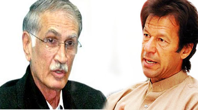 Pervez Khattak and Imran Khan