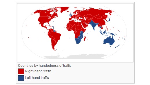 right hand traffic pakistan
