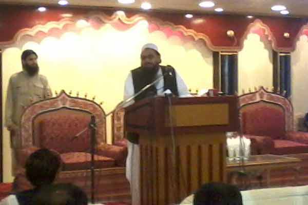 hafiz saeed during speech