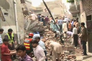 roof collapse incident Lahore