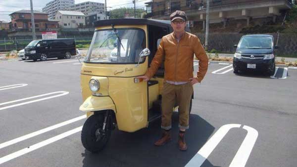 japanese man in rickshaw